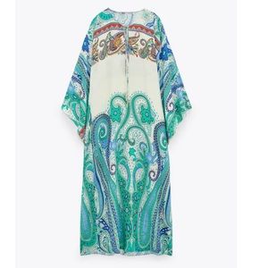 Zara New PRINTED TUNIC DRESS
